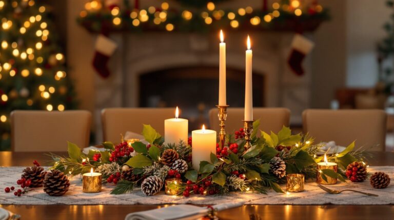 faire un centre de table de noel