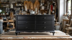 peindre un meuble noir