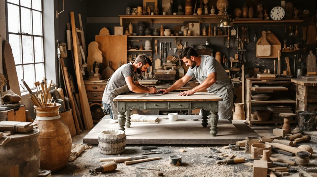 sabler un meuble prix