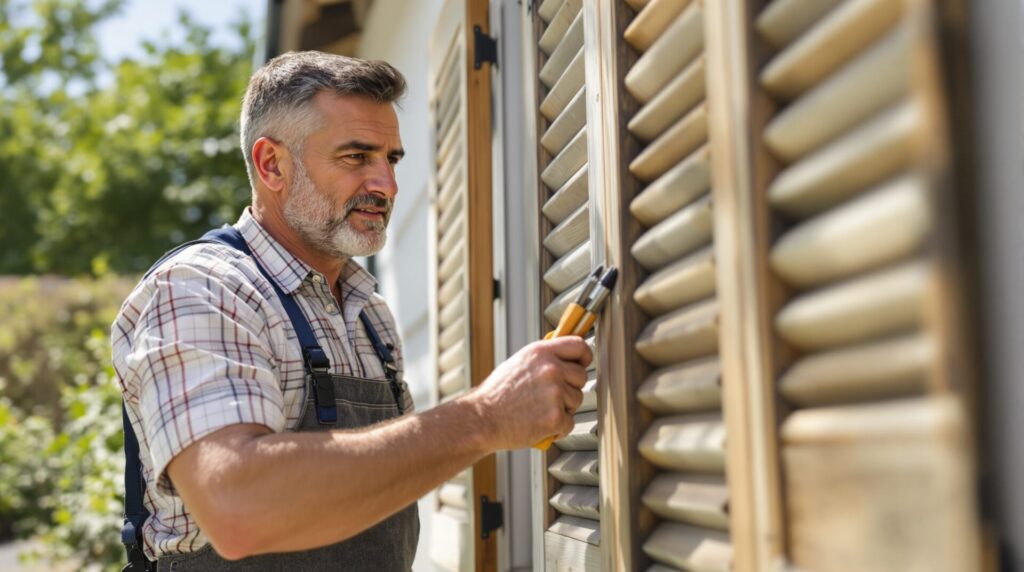 comment réparer des volets en bois