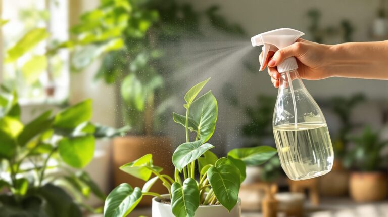 vinaigre blanc plantes d'intérieur