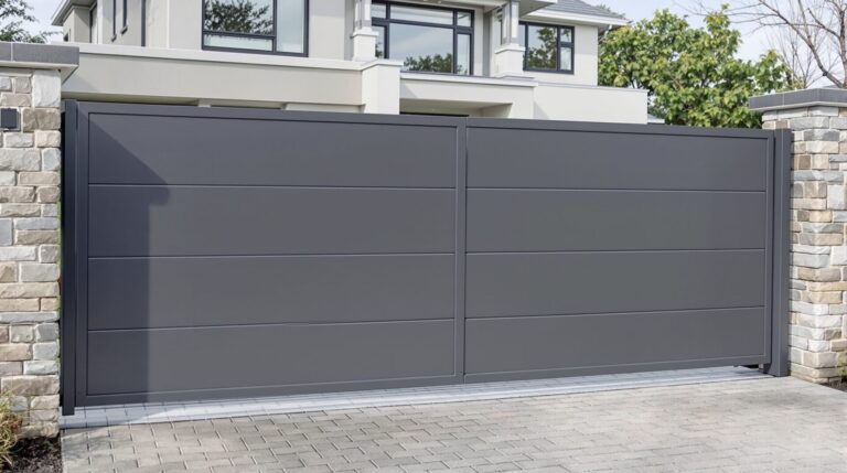 portail battant en aluminium