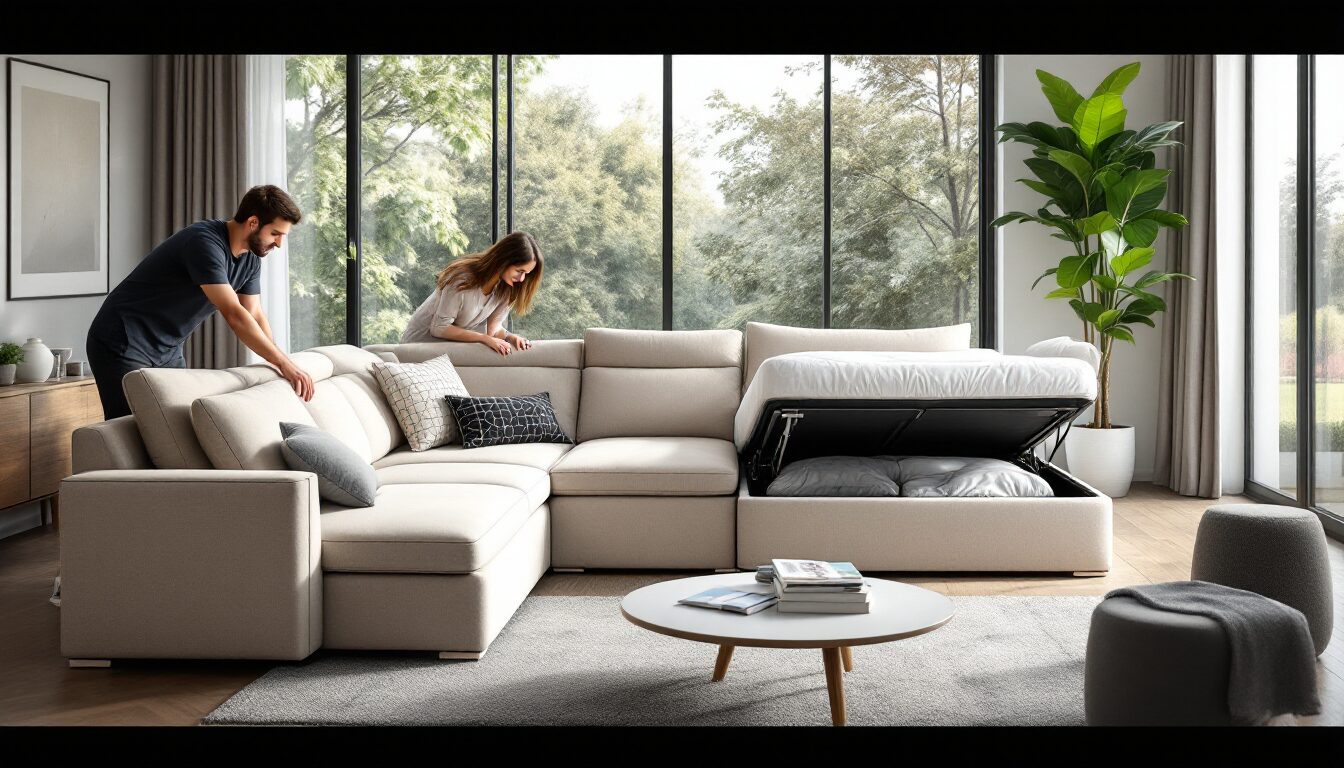 canapé d'angle convertible