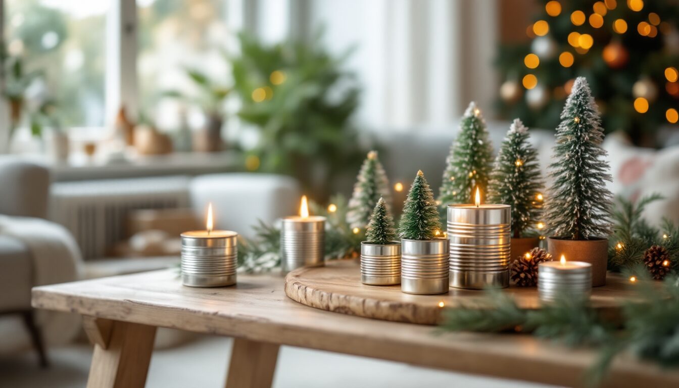 deco noel avec boite de conserve