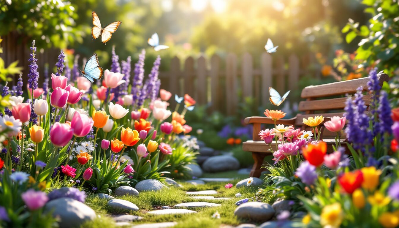 idee petit jardin fleuri