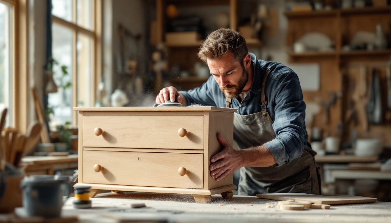 sabler un meuble prix