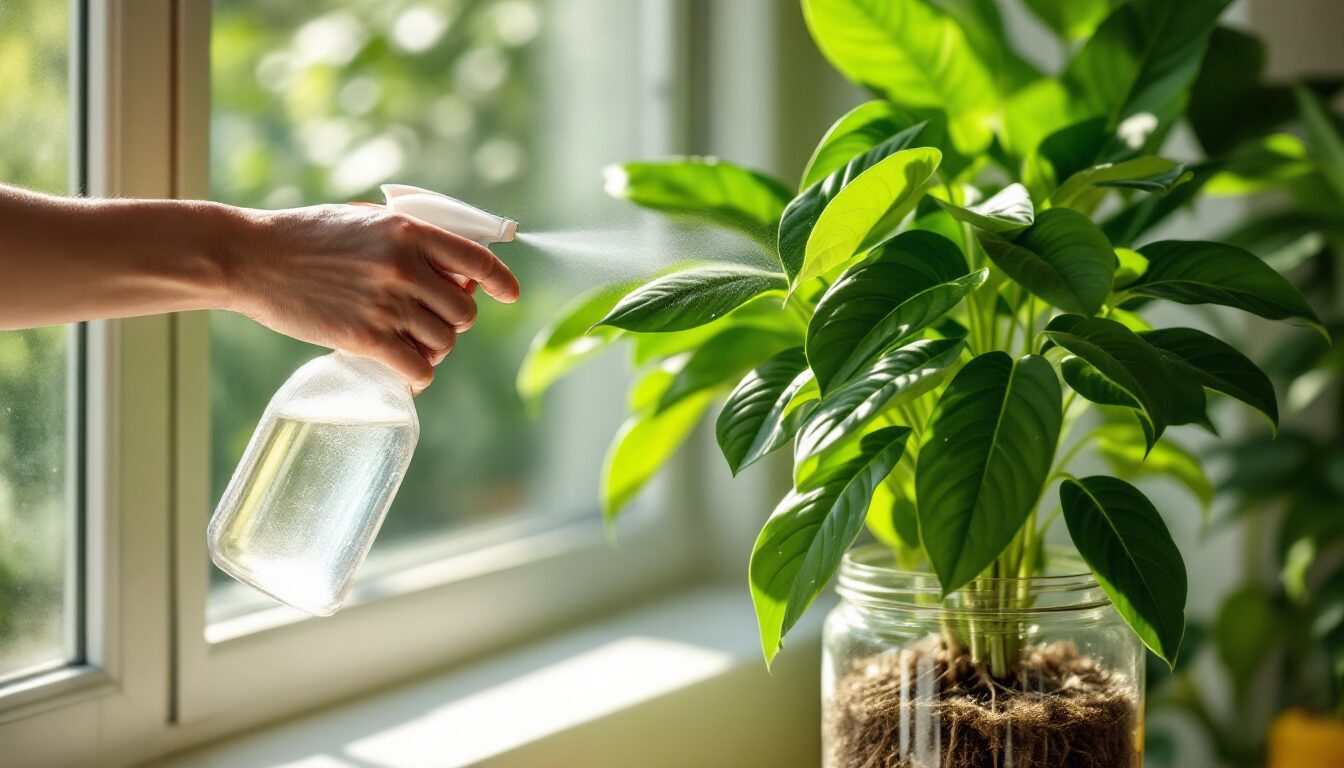 vinaigre blanc plantes d'intérieur