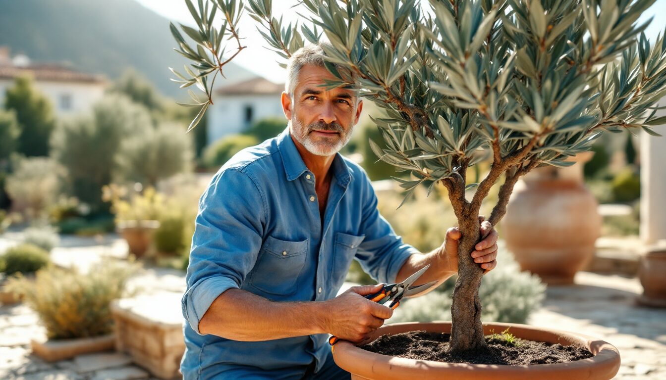 tailler un olivier en pot