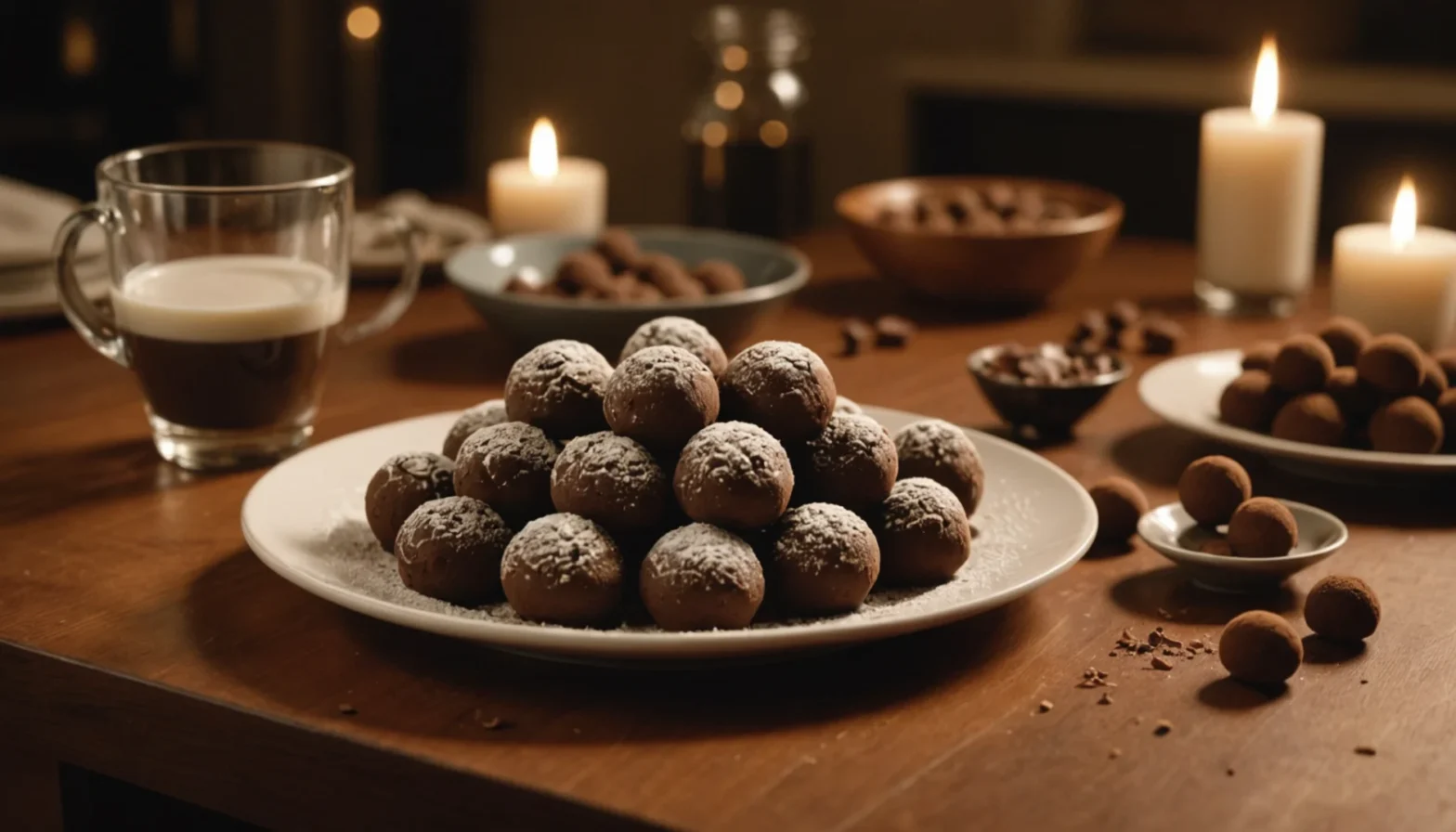 truffes au chocolat au lait