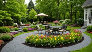 idee deco jardin avec ardoise