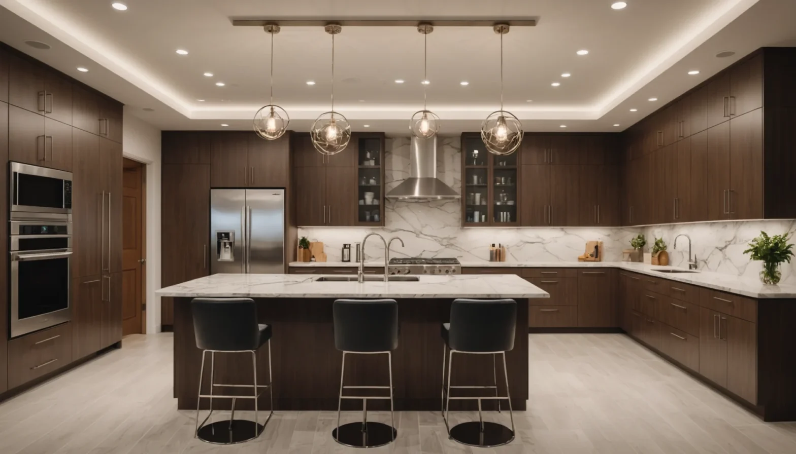 faux plafond cuisine spot