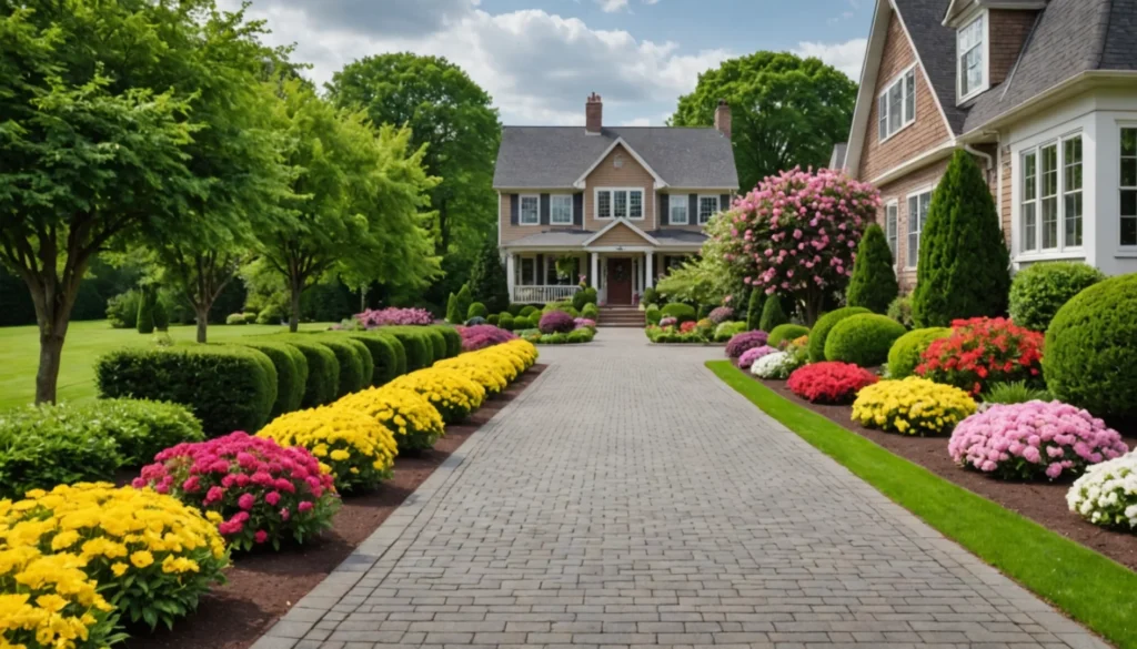 allee autour de la maison