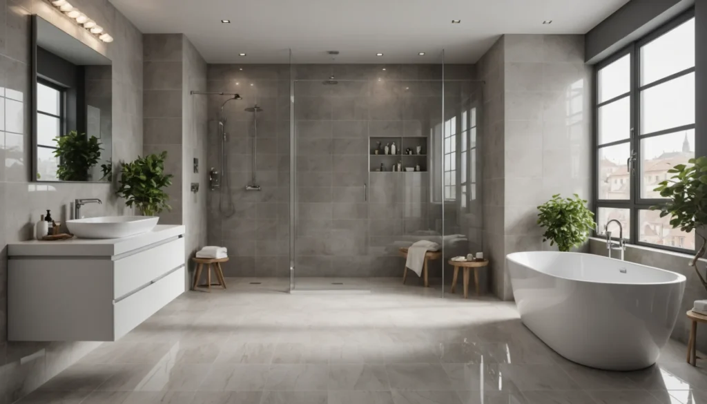 carrelage dans une salle de bain
