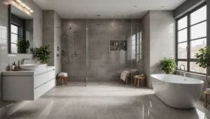carrelage dans une salle de bain