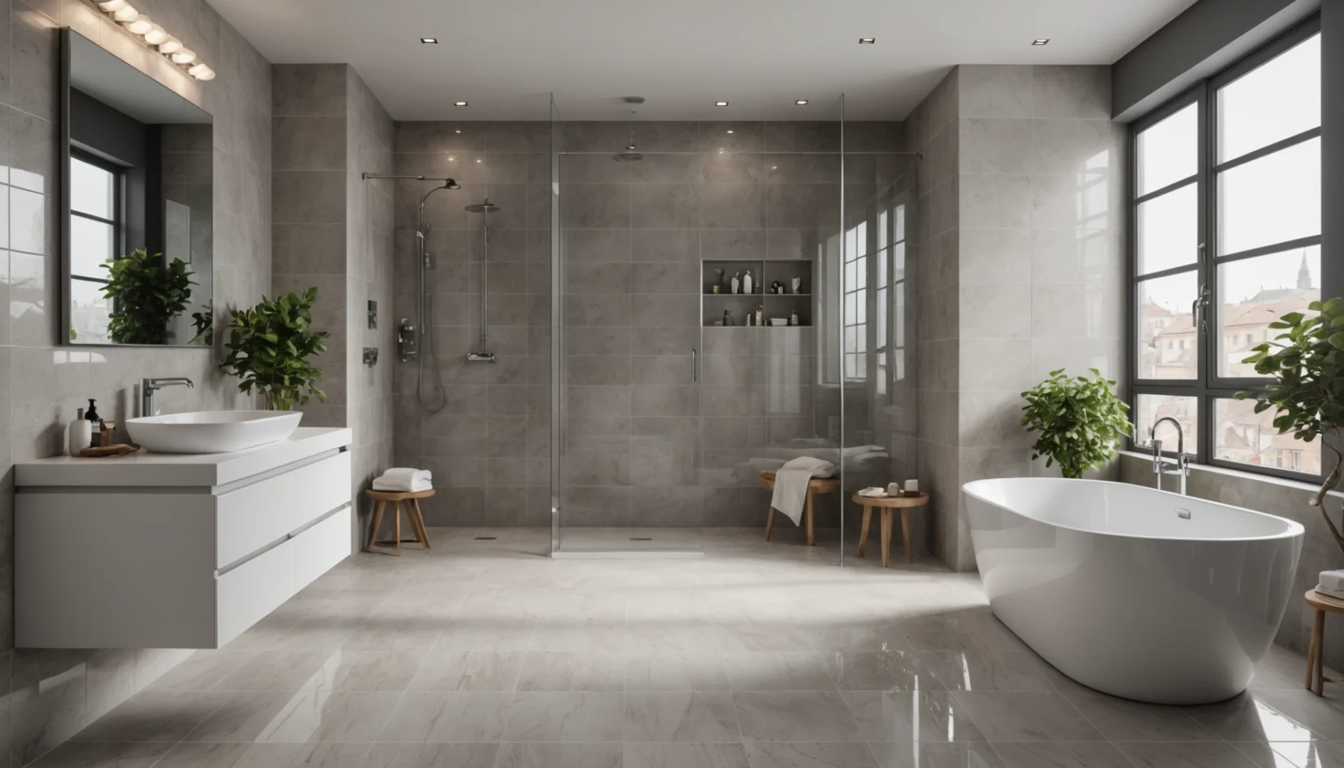 carrelage dans une salle de bain