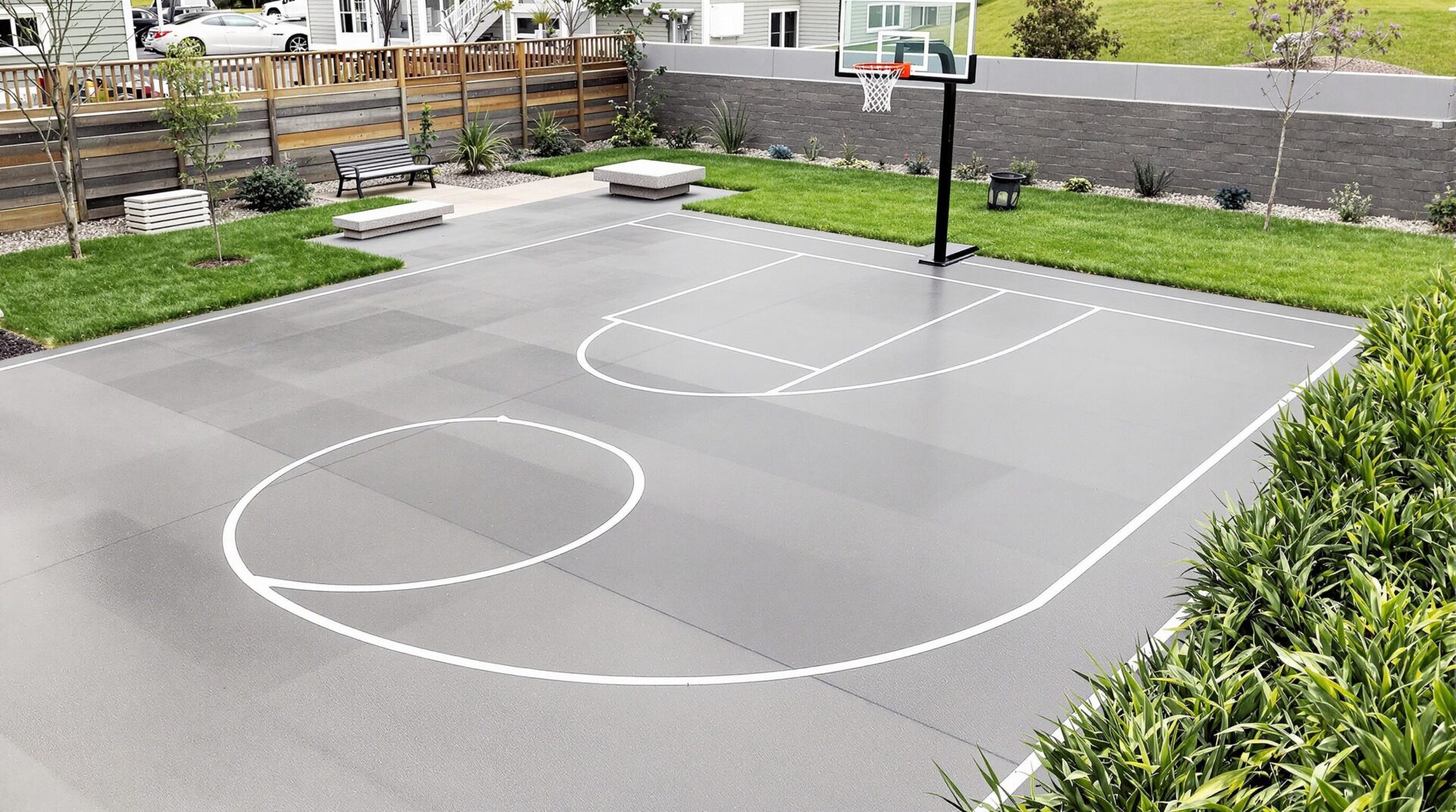 Comment aménager un terrain de basket dans son jardin
