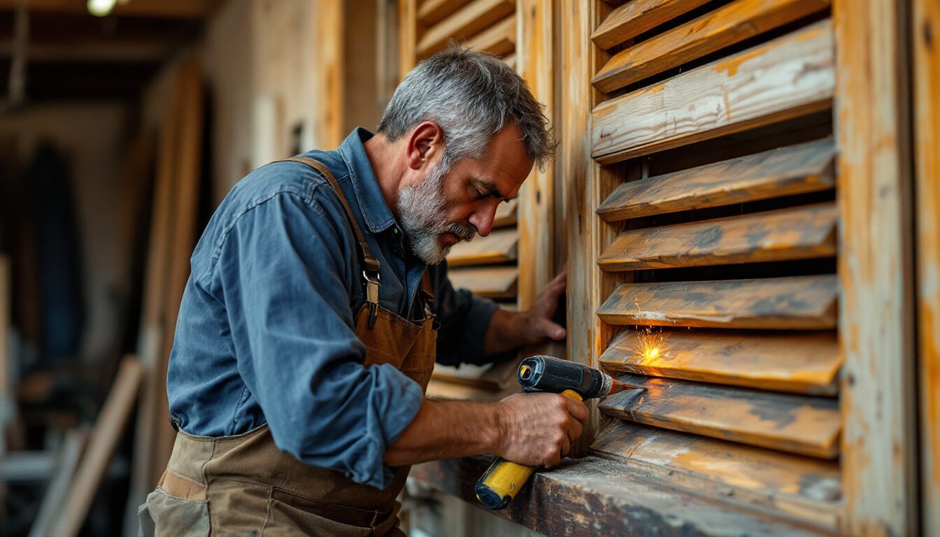 comment réparer des volets en bois