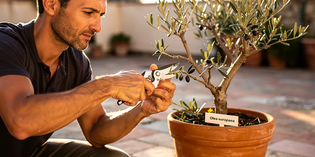 tailler un olivier en pot