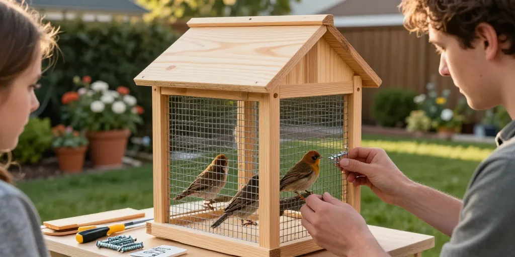 comment faire une volière pour oiseaux