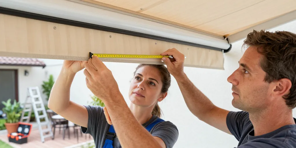 changer la toile de store banne